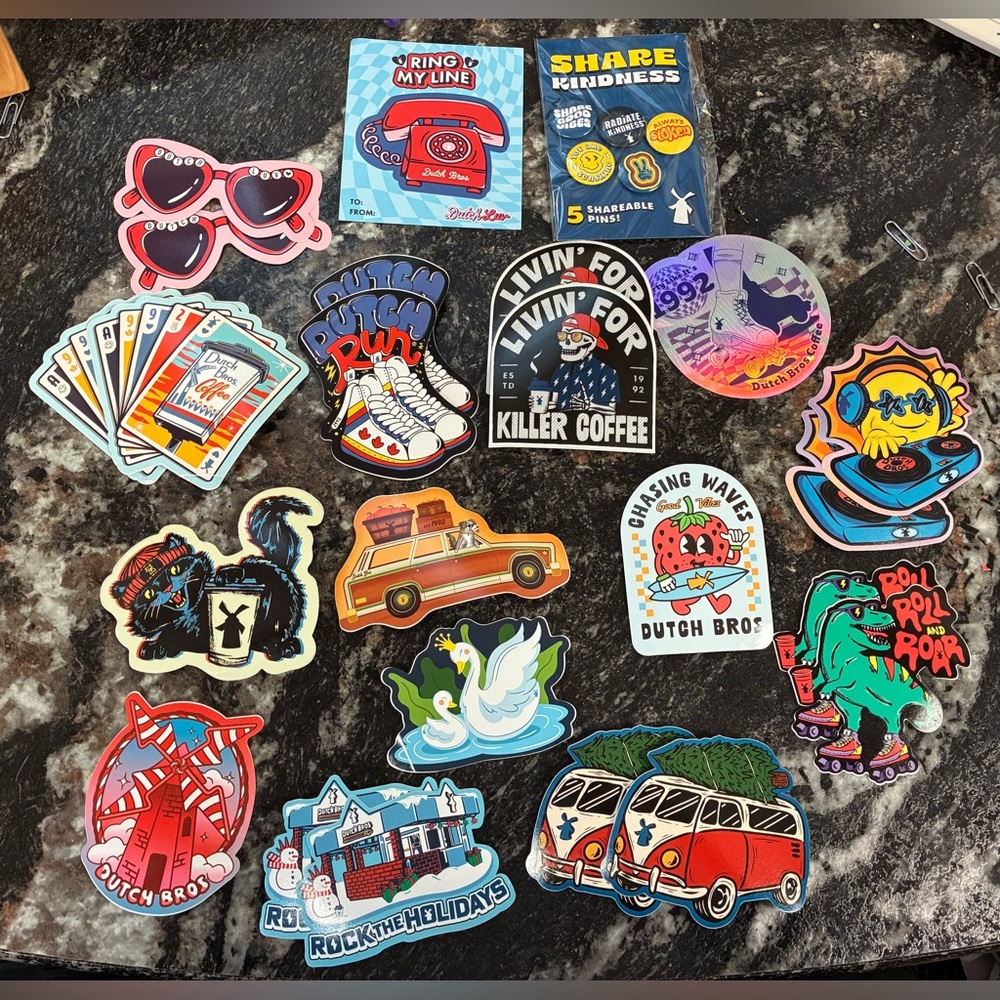 Dutch Bros Sticker Lot